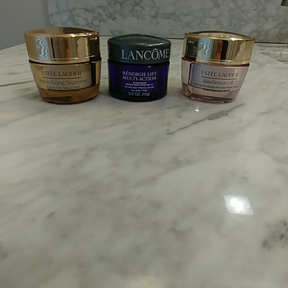 Estee Lauder and Lancome anti aging cream